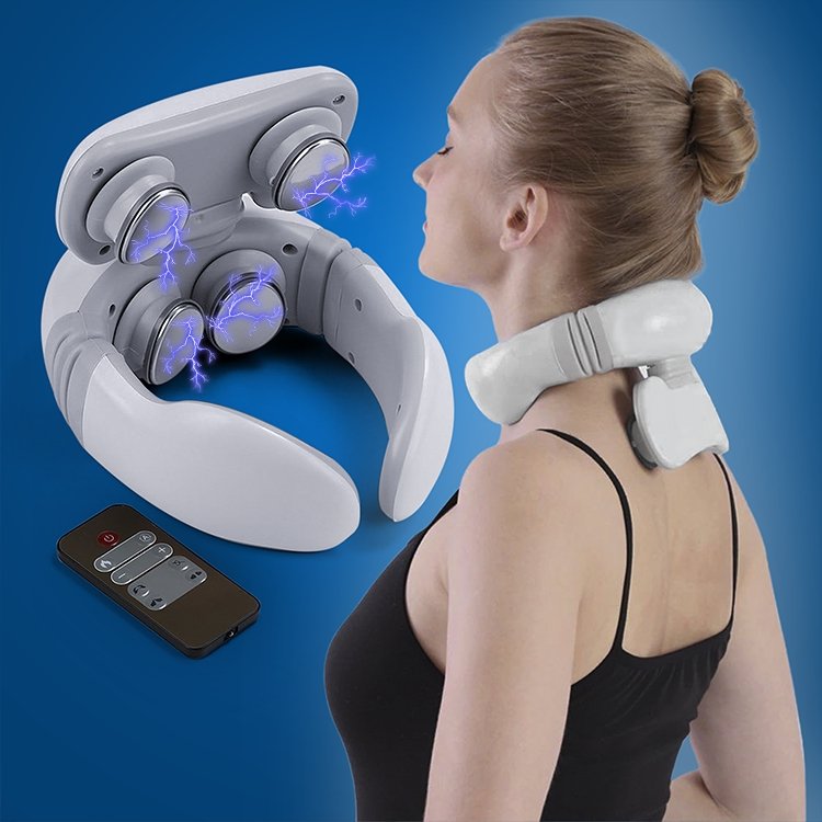 SerenityWave | Soothing 4D Wireless Neck and Shoulder Massager with Heat