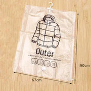 Space Saving Hanging Vacuum Storage Bags for Clothes Set of 3
