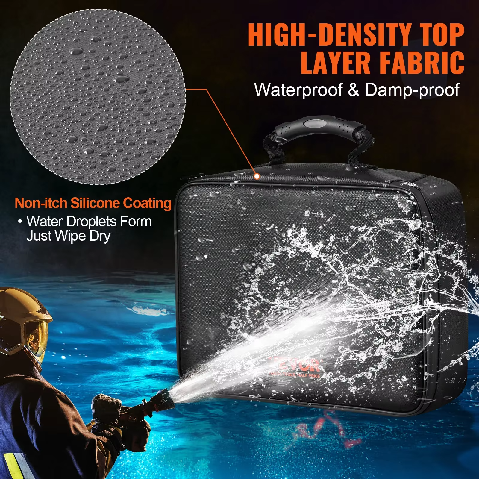 Fireproof Document Bag | Waterproof File Organizer & Home Safe Storage