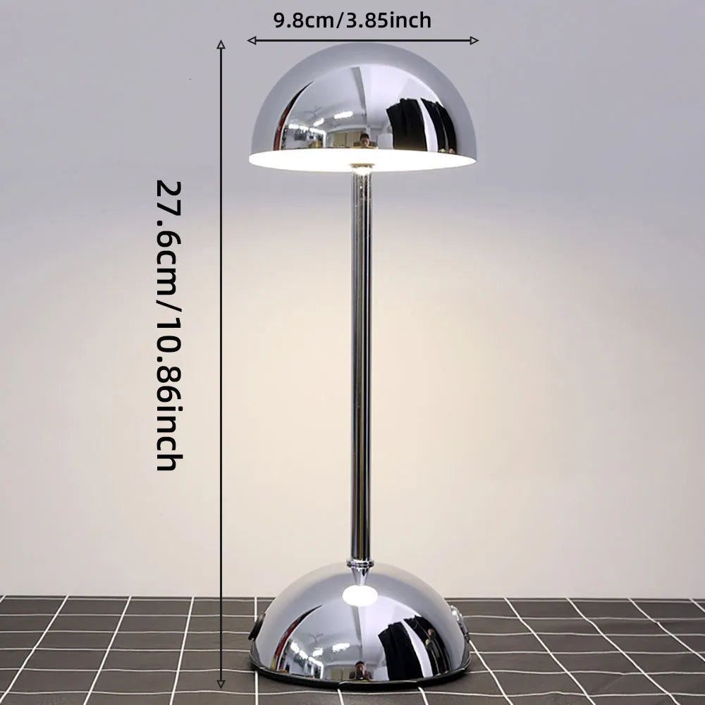 USB Rechargeable LED Touch Table Lamp with 3-Color Lighting