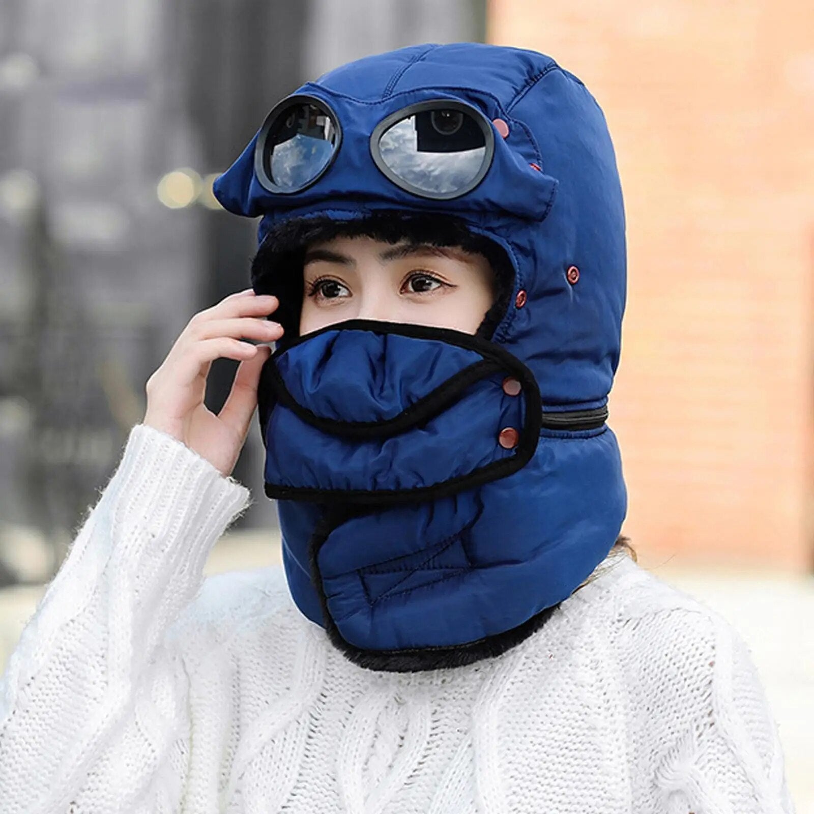 Windproof Thermal Face Covering Beanie | Polar Vision