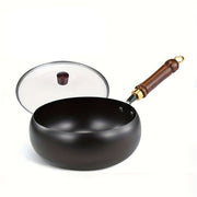 Heavy-Duty Cast Iron Skillet with Lid - Pre-Seasoned Versatile Pan for Searing, Frying and Oven Baking