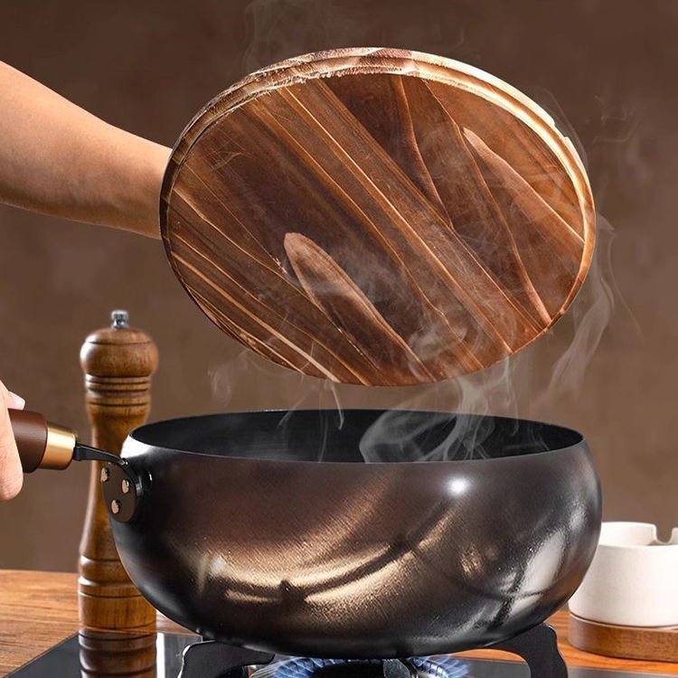 Heavy-Duty Cast Iron Skillet with Lid - Pre-Seasoned Versatile Pan for Searing, Frying and Oven Baking