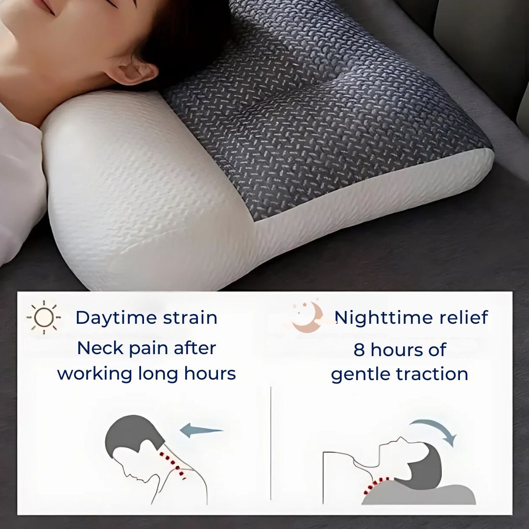 Orthopedic Cervical Neck Pillow | Contour Memory Foam Support for Pain Relief