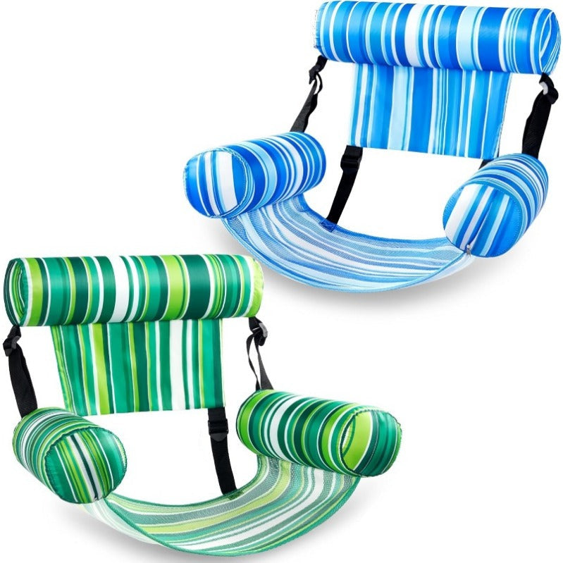 Sloosh Tropic-Ease Inflatable Pool Float Chair – Adjustable Backrest Water Lounger with Cooling Mesh Seat