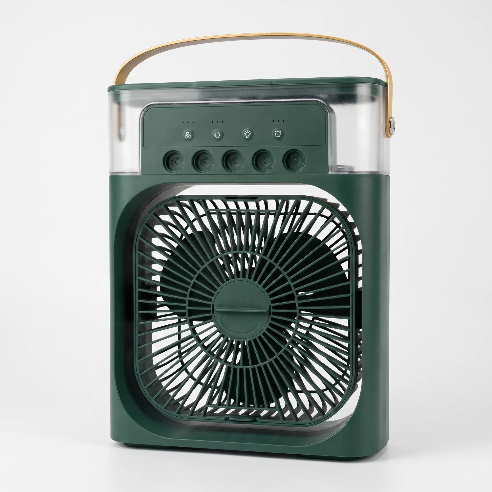 Portable mini air cooler in green
