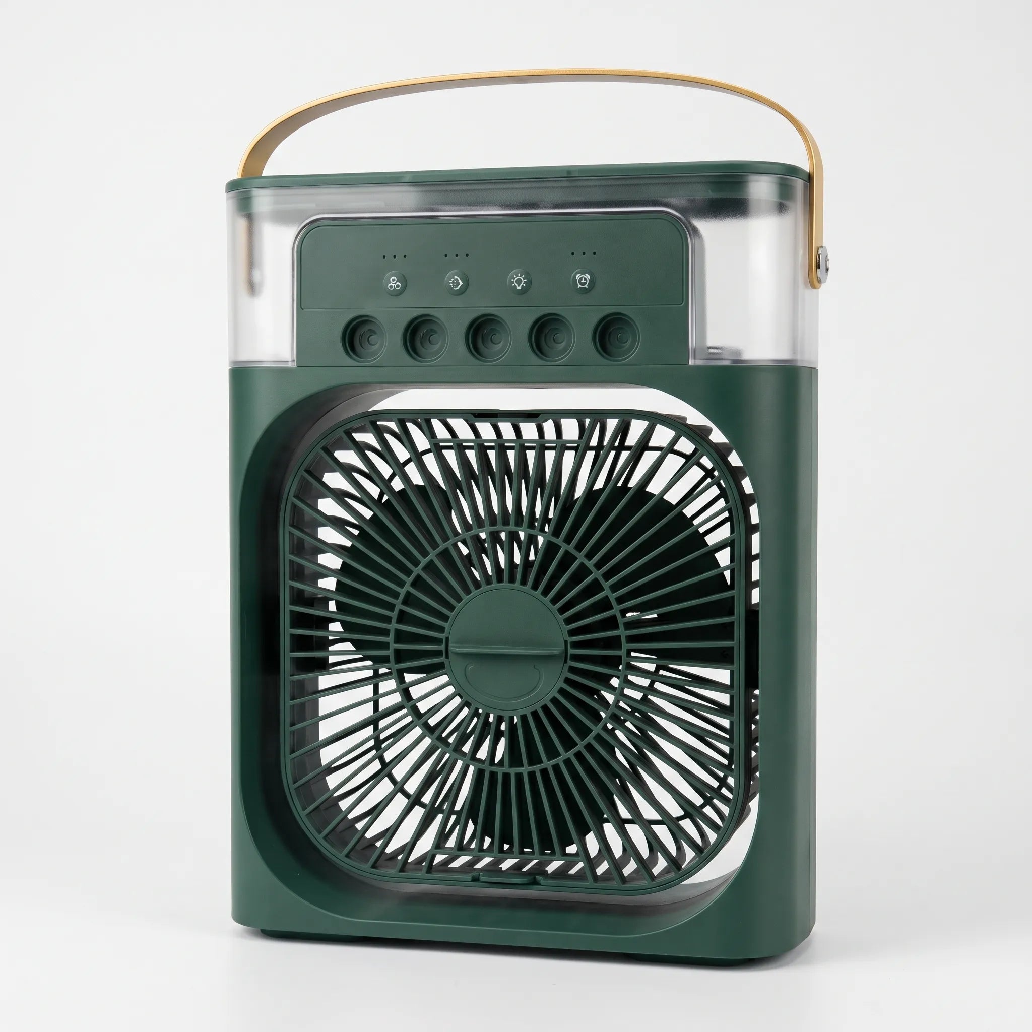 Portable mini air cooler in green