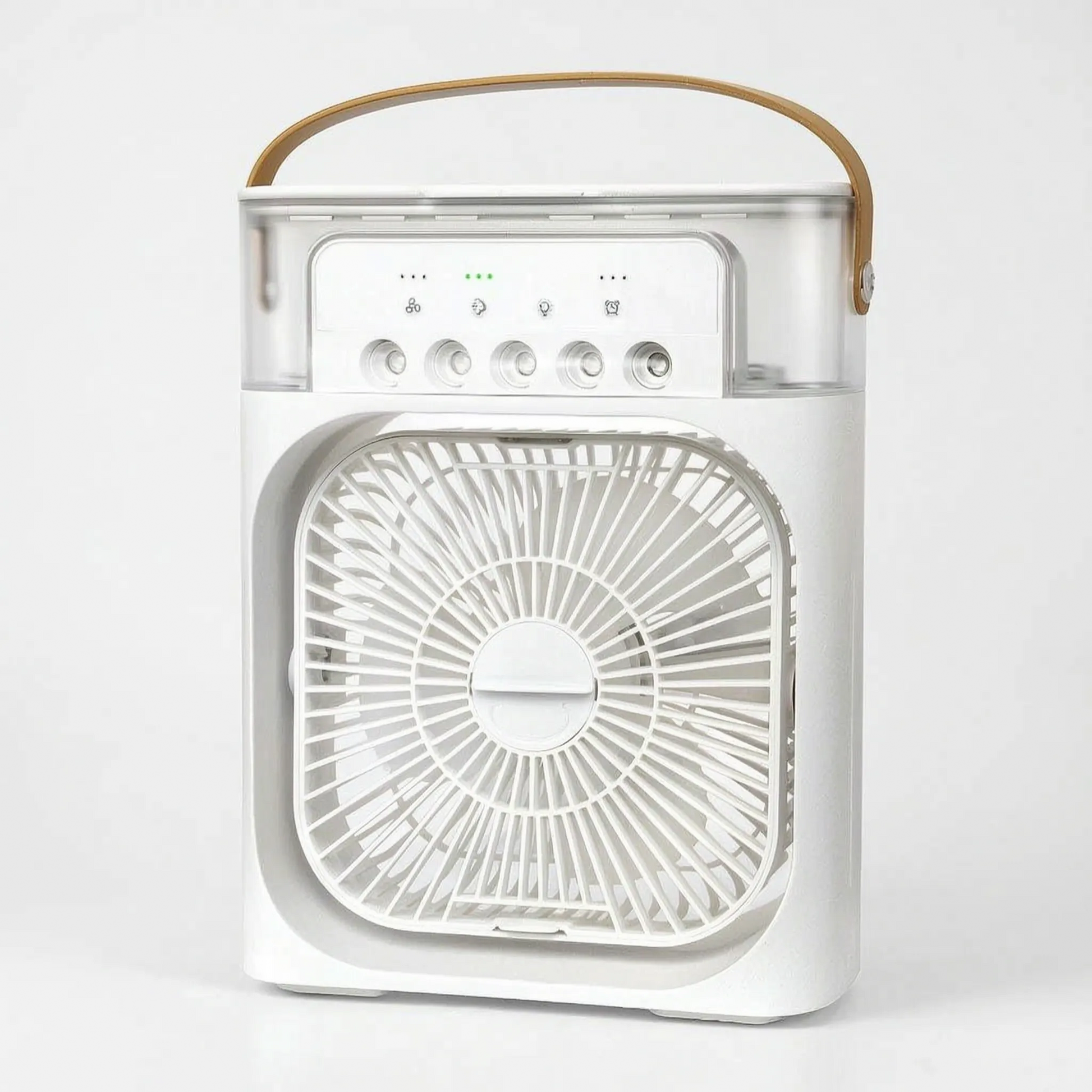 Portable mini air cooler in white