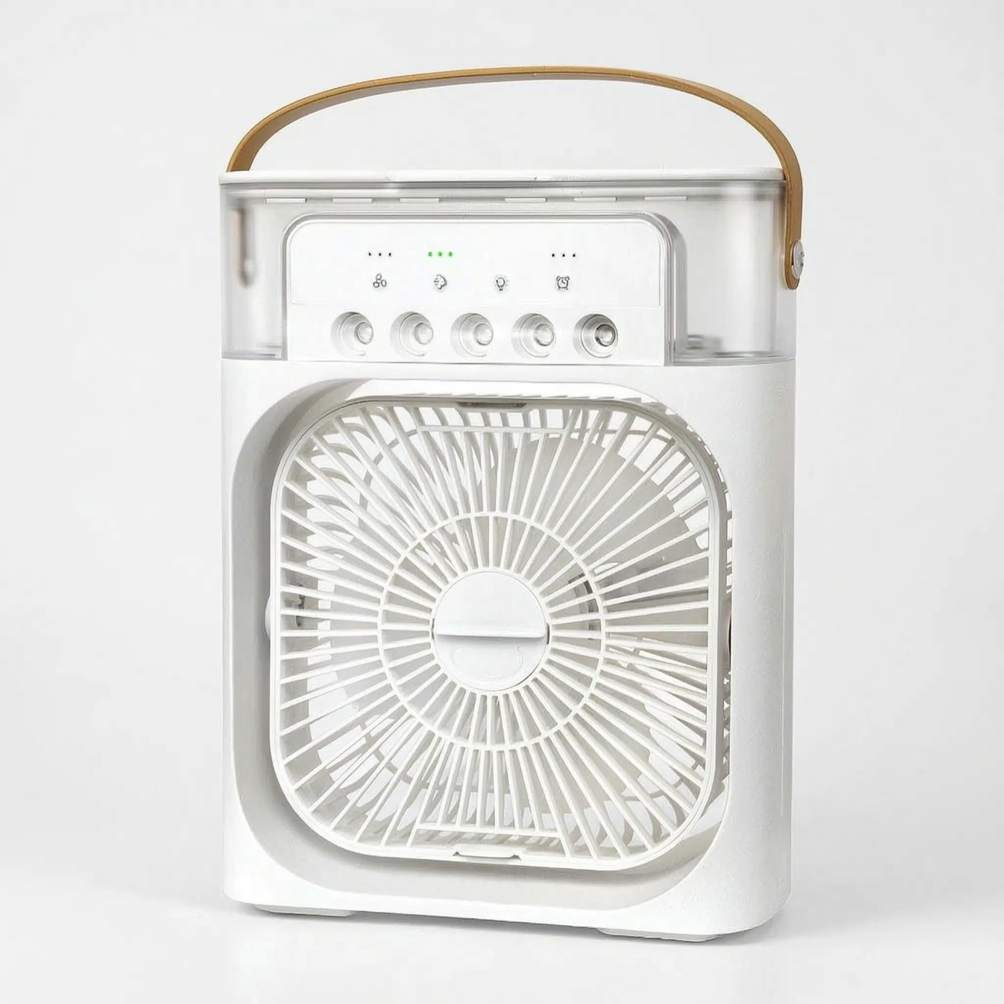 Portable mini air cooler in white