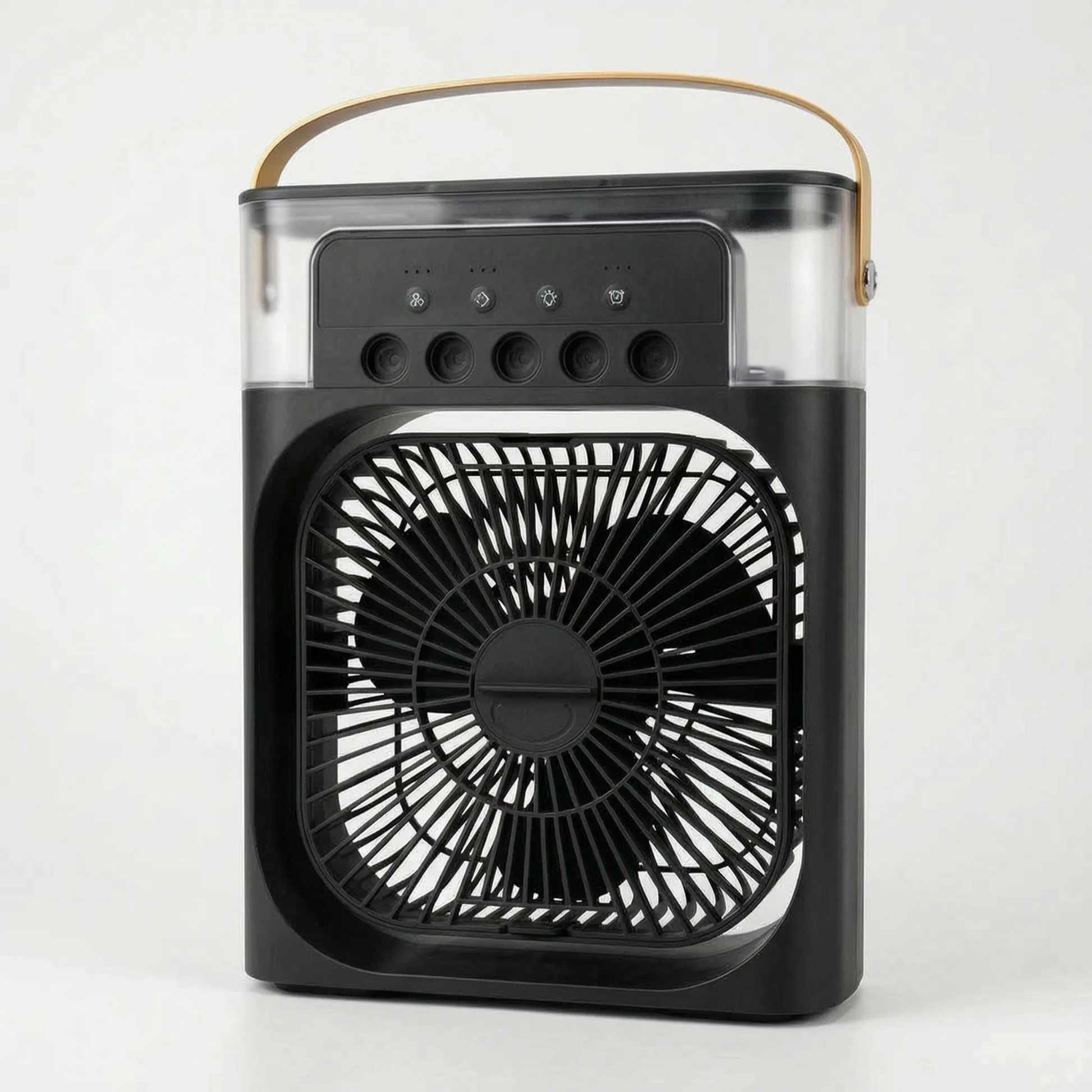 Portable mini air cooler in black