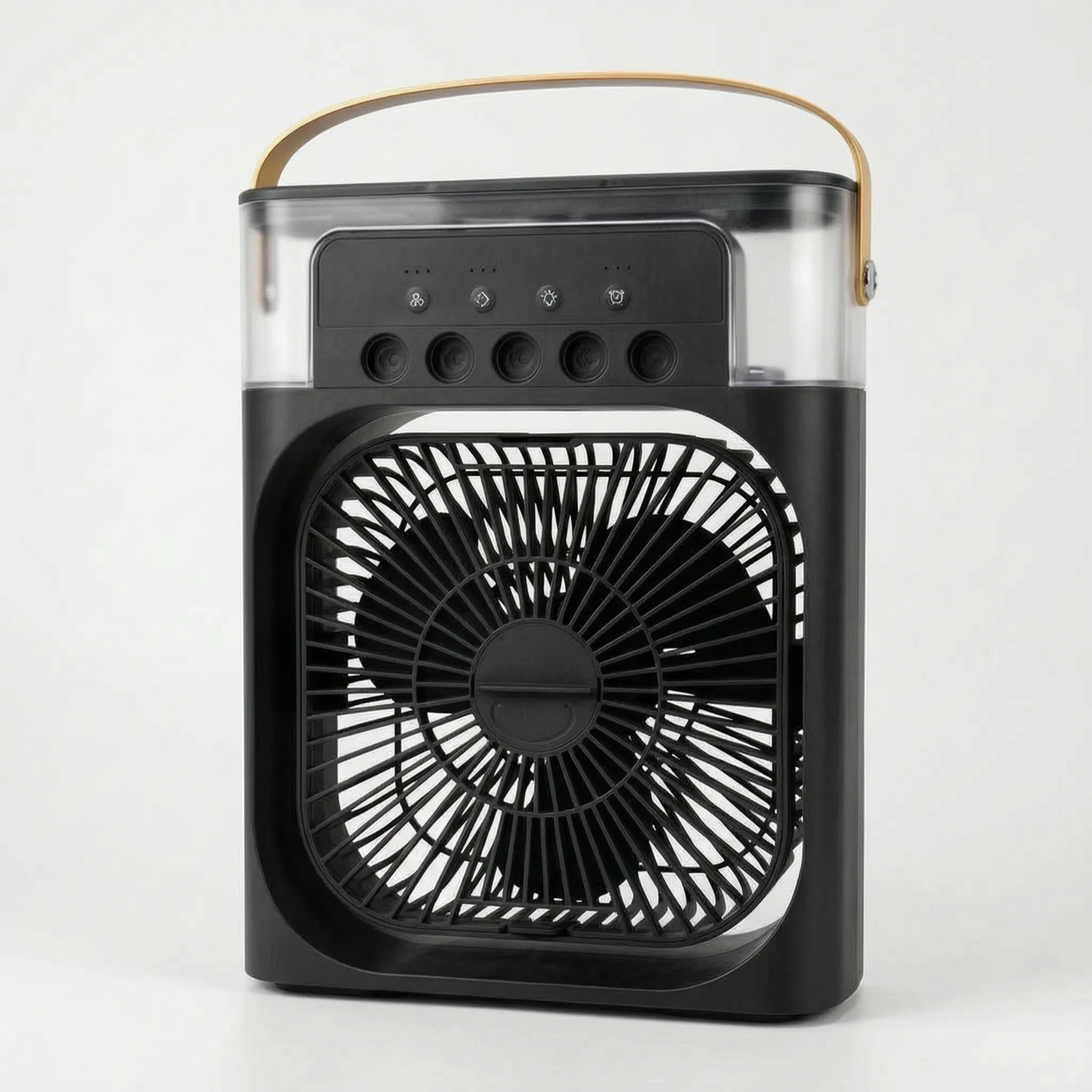 Portable mini air cooler in black