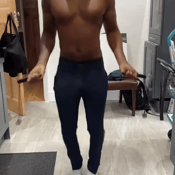 Indoor Ropeless Jump Rope | Weighted Home Gym Fitness Tracker