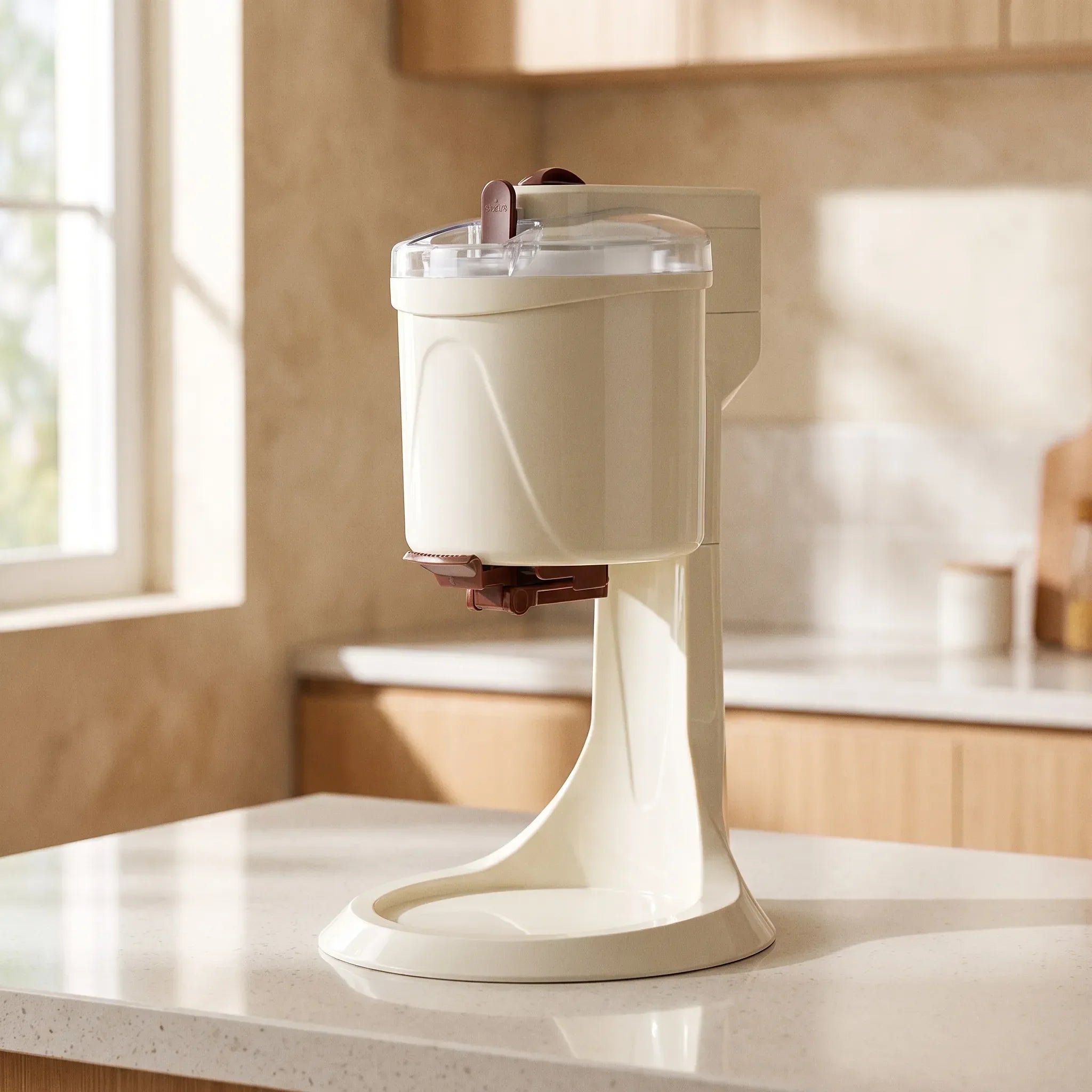 Countertop soft serve ice cream maker for home