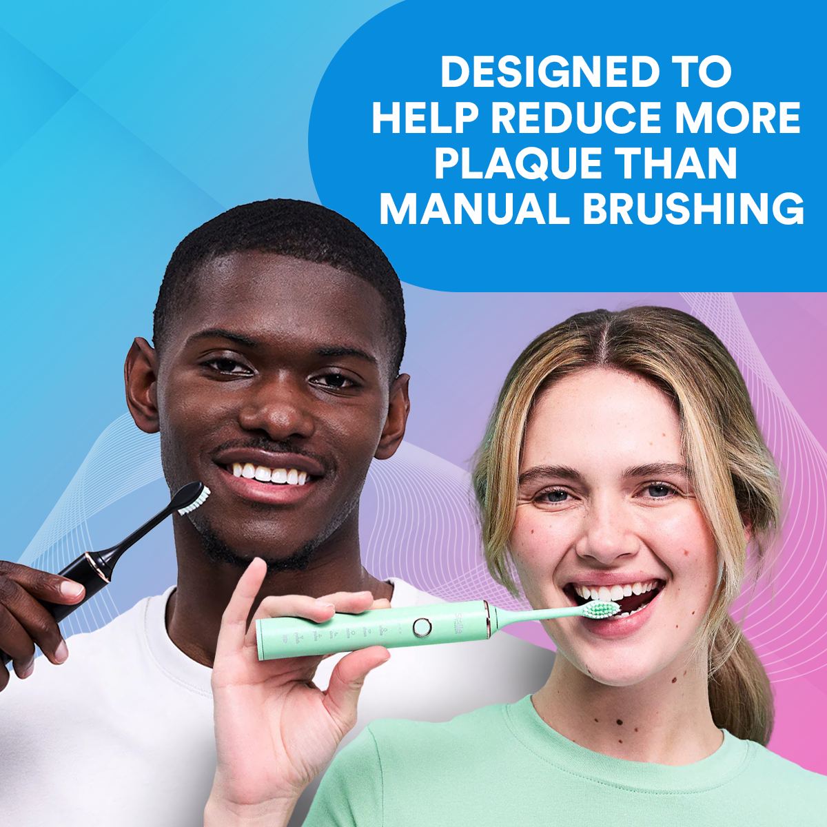 Rechargeable Sonic Electric Toothbrush | 6-Mode Whitening & Timer