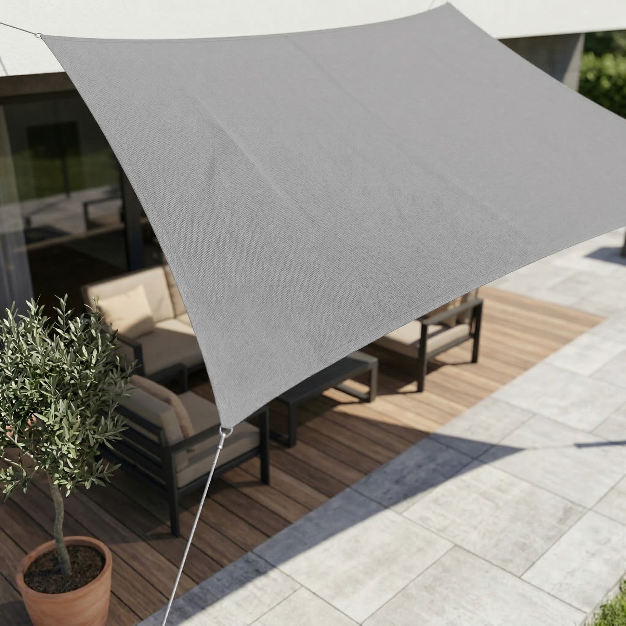Durable Rectangular Sun Sail – Enhanced Outdoor Shade and Protection