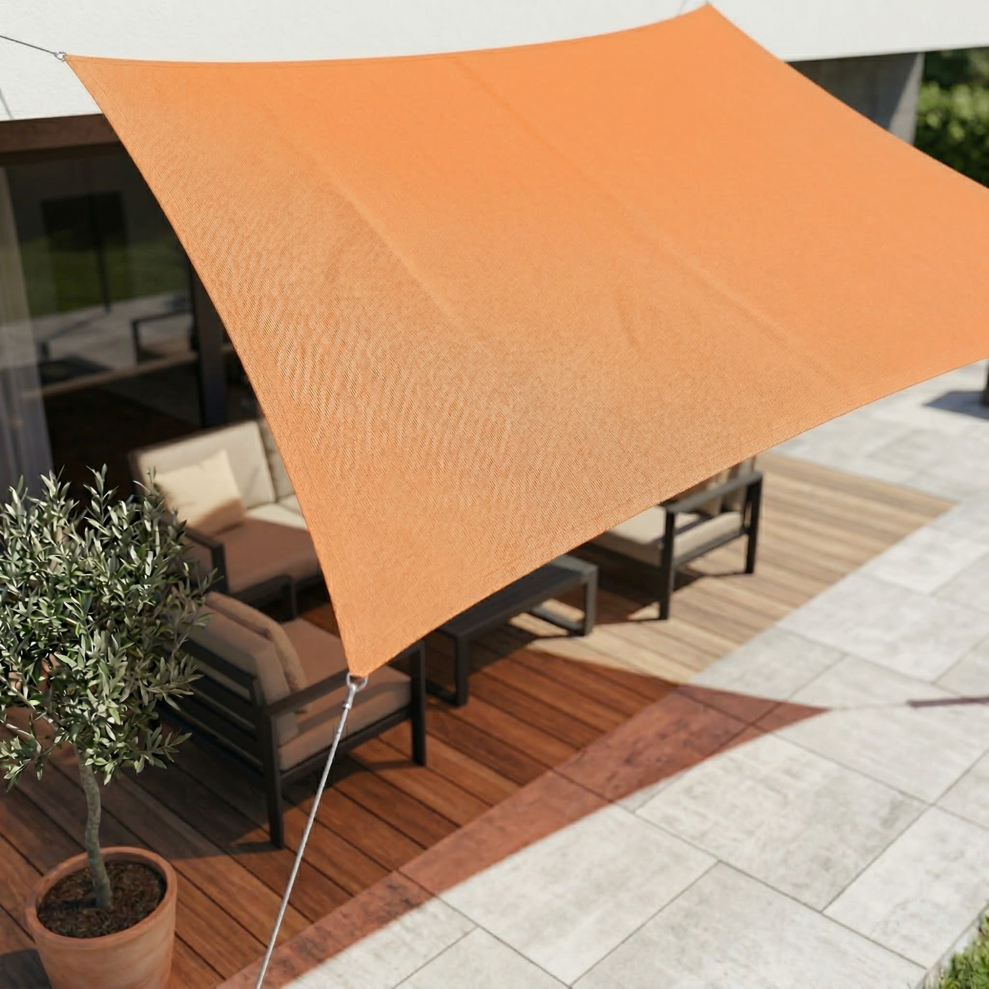 Durable Rectangular Sun Sail – Enhanced Outdoor Shade and Protection