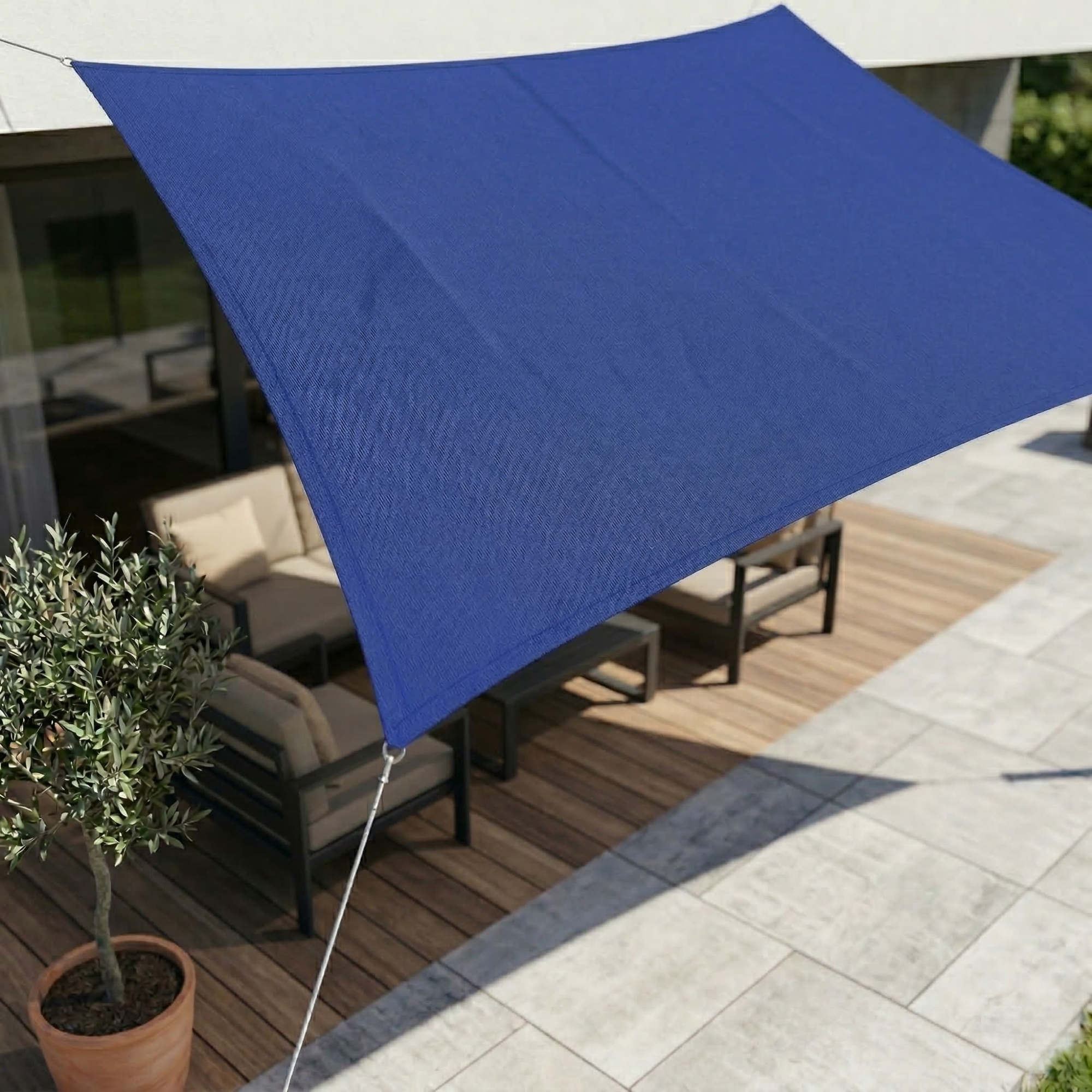 Durable Rectangular Sun Sail – Enhanced Outdoor Shade and Protection