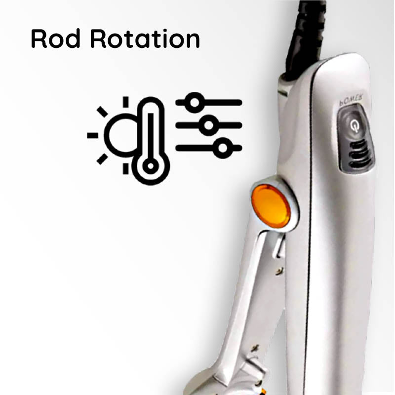 Professional 2 in 1 Rotating Iron and Hair Styling Brush