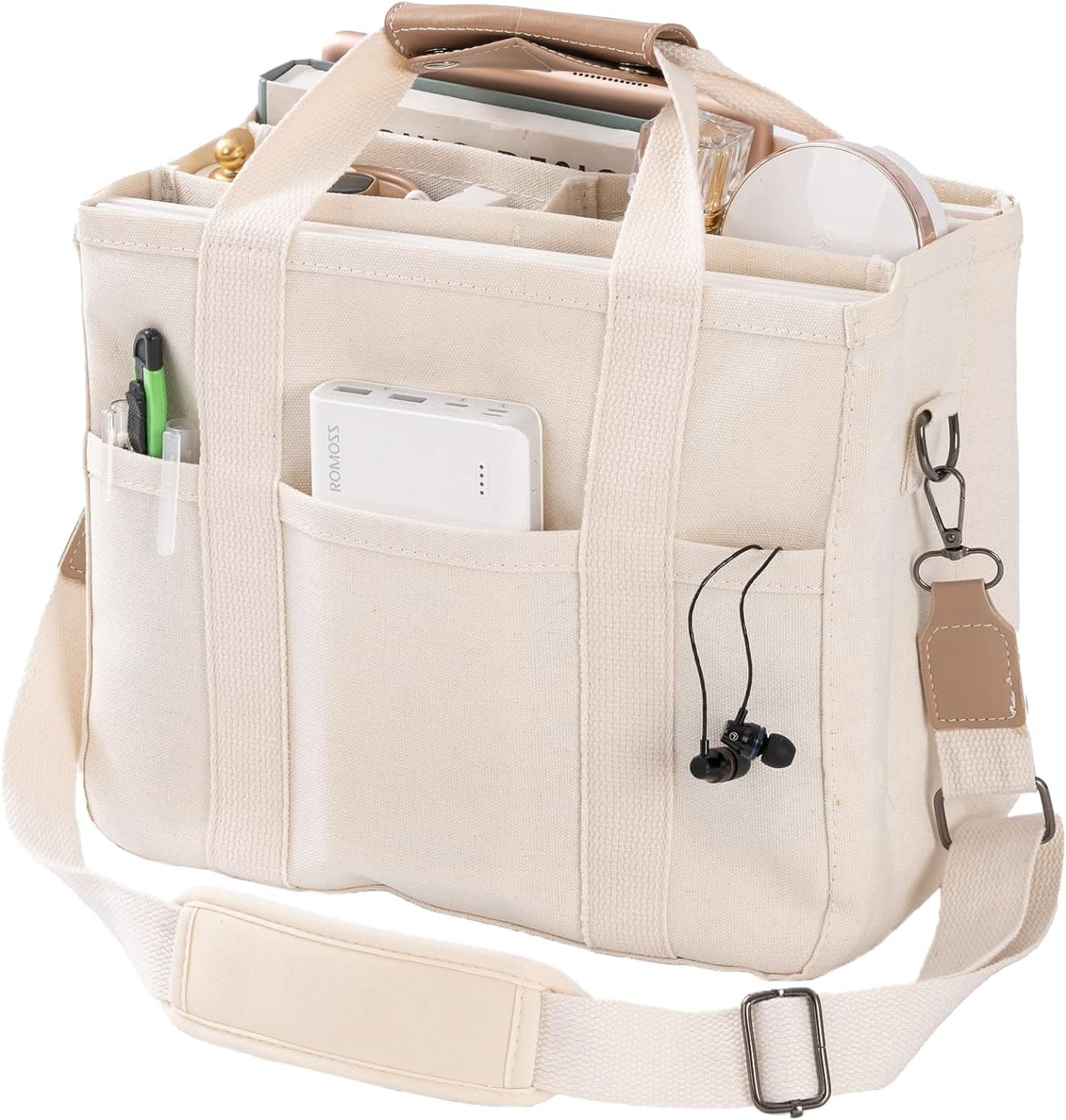 ToteChic Spacious Canvas Tote Bag – Durable Everyday Shoulder Bag with Comfortable Handles for Work & Shopping