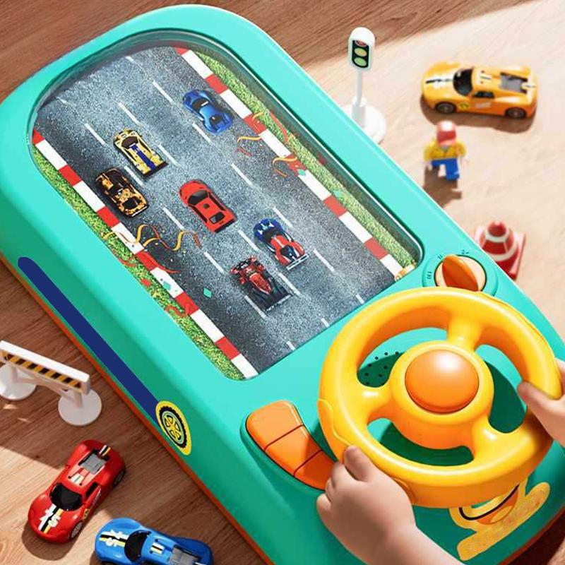 Ultimate Kids Racing Simulator Set with Steering Wheel – Interactive Driving Game with Dual Power Options