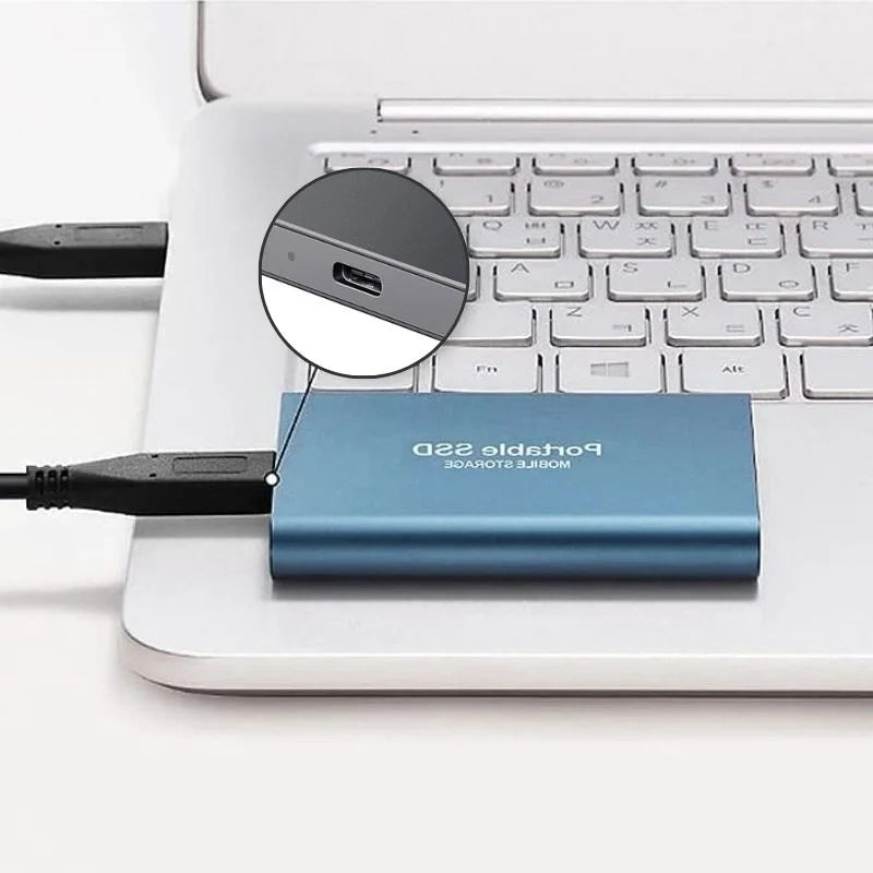 Portable External SSD | High-Speed USB-C Solid State Drive (128GB)