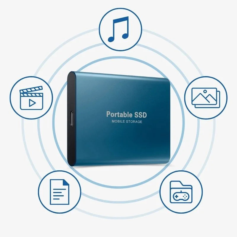 Portable External SSD | High-Speed USB-C Solid State Drive (128GB)