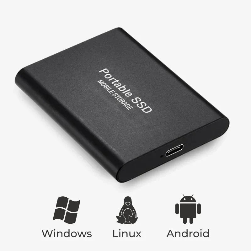 Portable External SSD | High-Speed USB-C Solid State Drive (128GB)