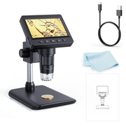 Digital Coin and Soldering Microscope with 1000X Zoom and 4.3 Inch IPS