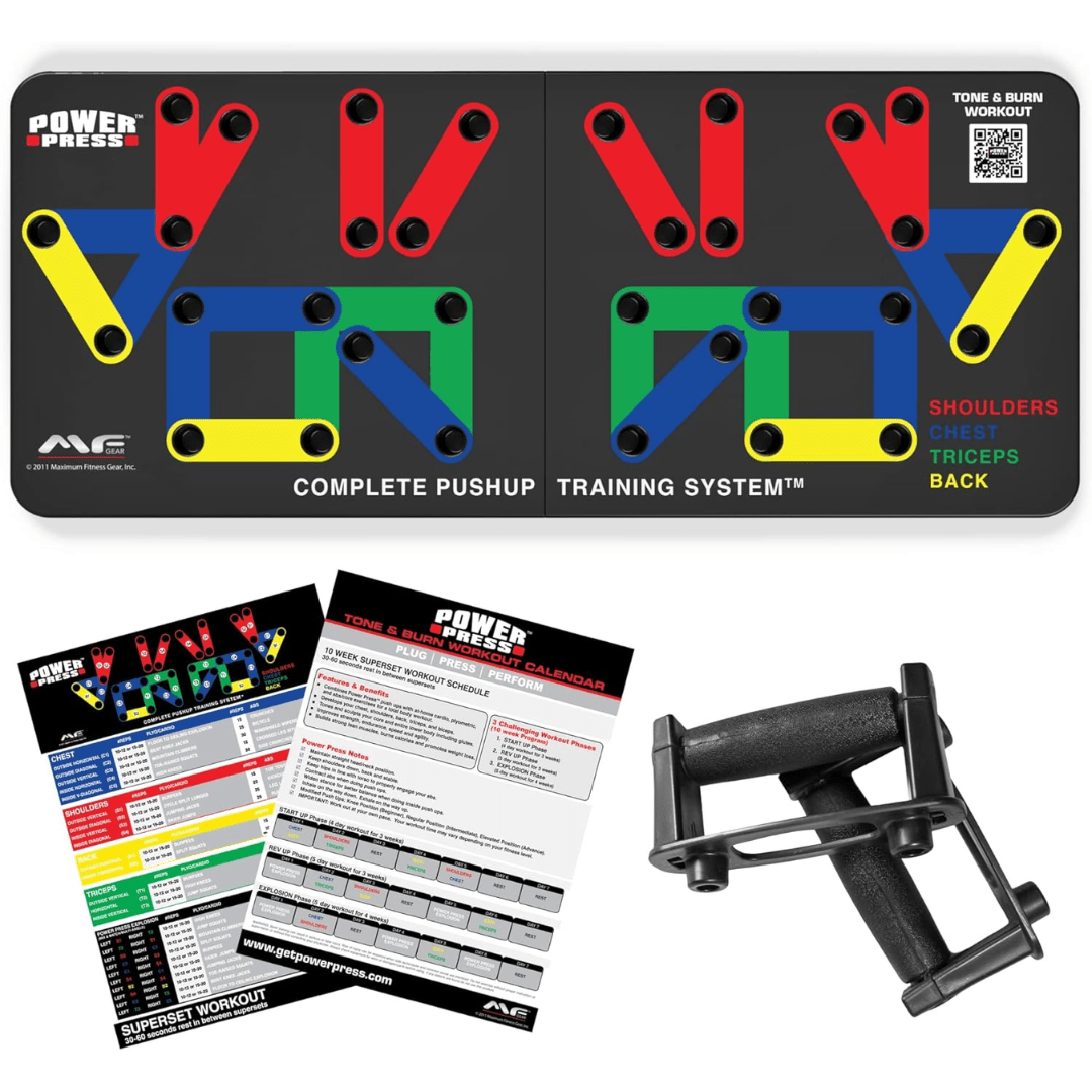 Foldable Push Up Board System | 30-in-1 Multi-Position Home Gym