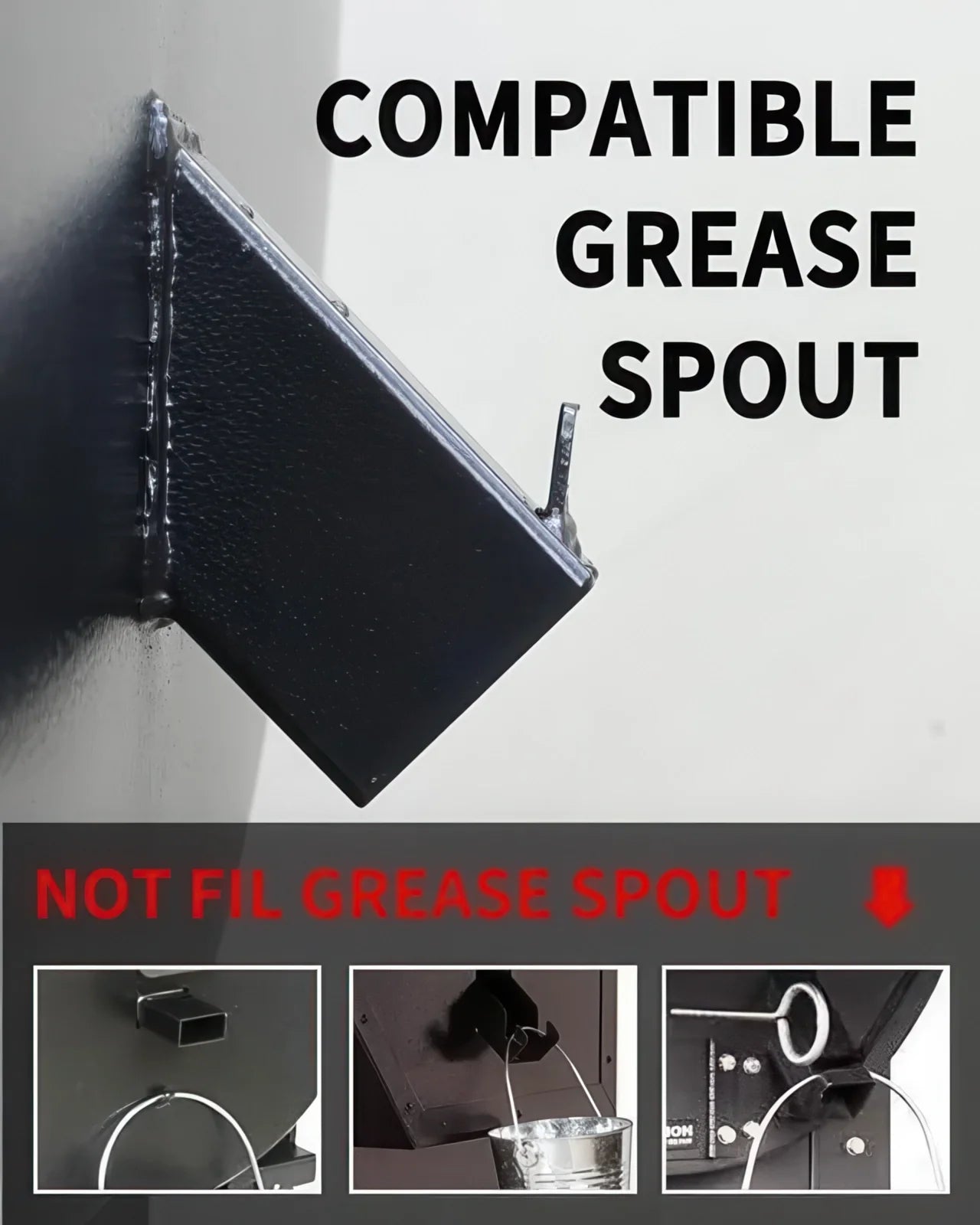 GrillGuard | Upgraded Enclosed Grease Bucket with Lid and Reusable Silicone Liner for Pellet Grills