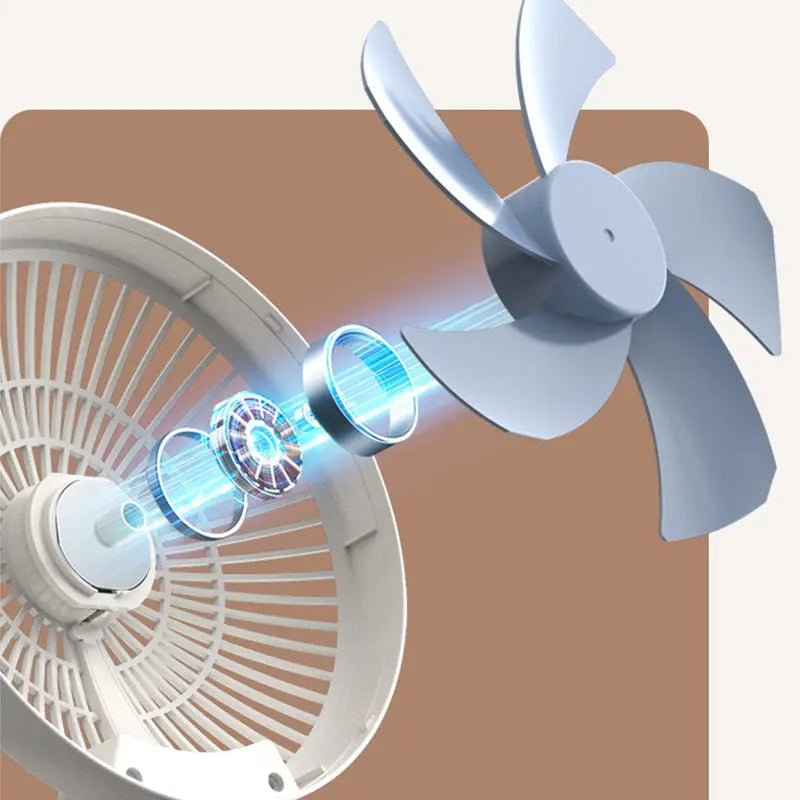 2-in-1 Wall-Mounted & Table Fan – Quiet Space-Saving Cooling with Adjustable Angle for Home & Office
