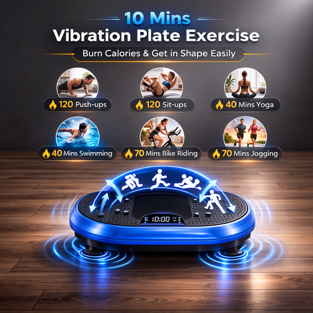 Vibration Plate Exercise Machine | Whole Body Fitness Platform