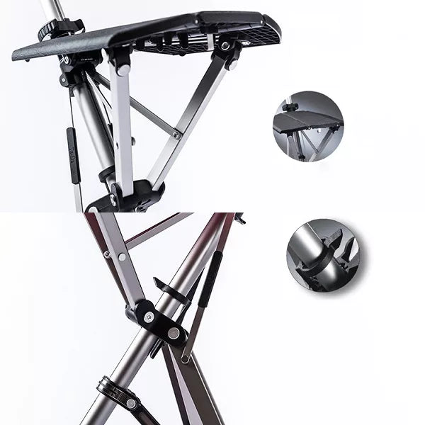 Walking Stick with Seat - Portable Folding Cane Chair  | Mobility Support Lightweight Portable Seat