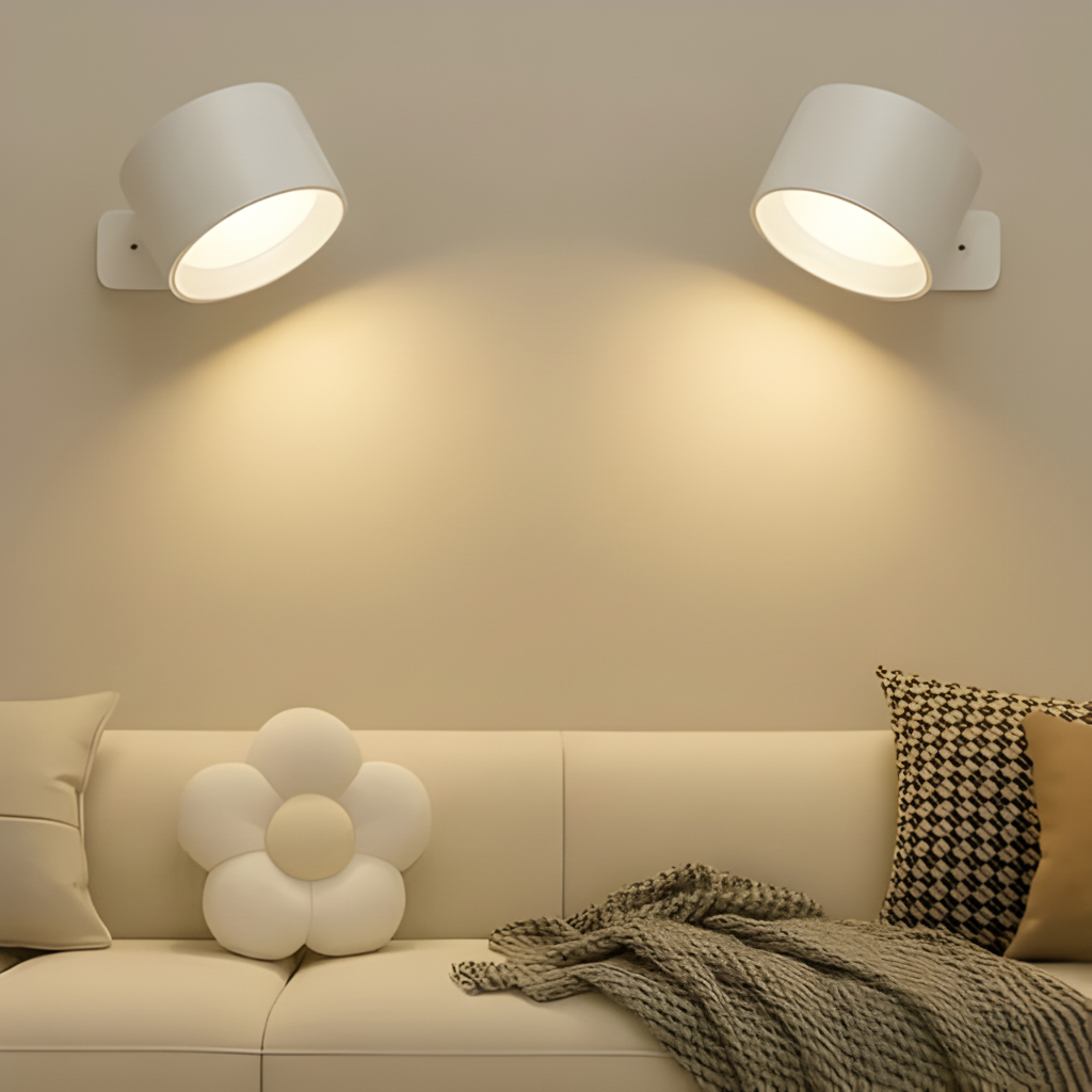 Magnetic LED Wall Sconce | Cordless Rechargeable Reading Lamp