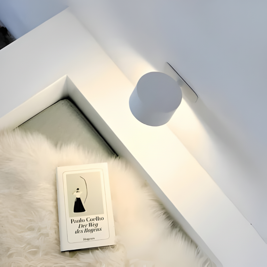 Magnetic LED Wall Sconce | Cordless Rechargeable Reading Lamp