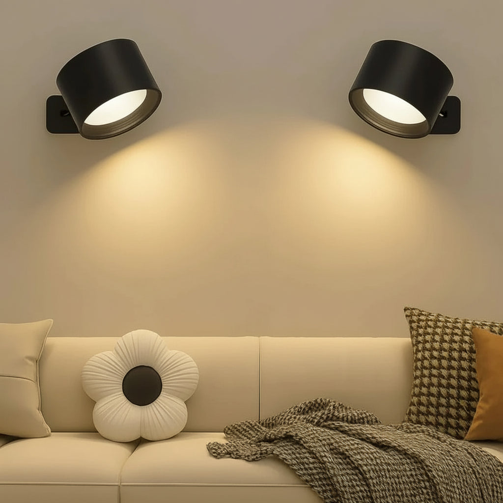 Magnetic LED Wall Sconce | Cordless Rechargeable Reading Lamp