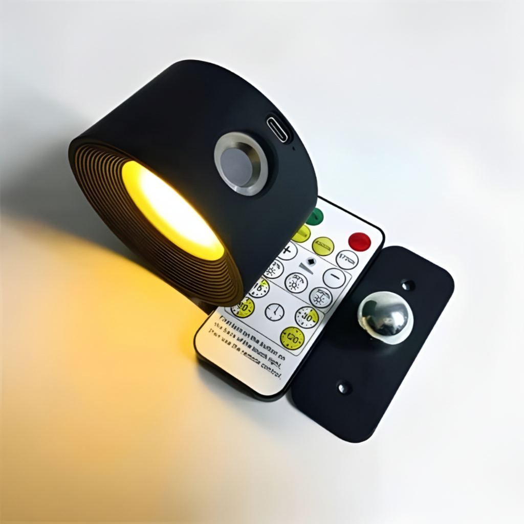 Magnetic LED Wall Sconce | Cordless Rechargeable Reading Lamp