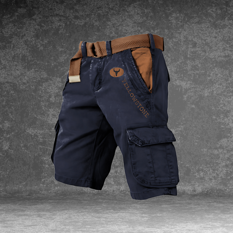 Men's Multi-Pocket Cargo Shorts for Everyday Utility – Comfortable Relaxed-Fit Casual Shorts for Work & Leisure