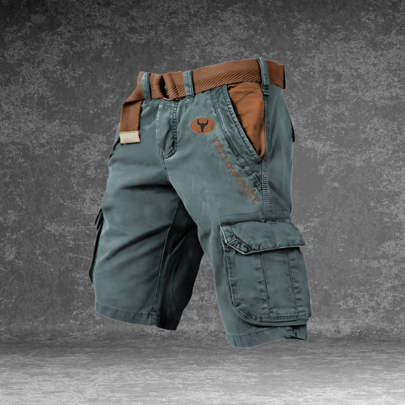 Men's Multi-Pocket Cargo Shorts for Everyday Utility – Comfortable Relaxed-Fit Casual Shorts for Work & Leisure