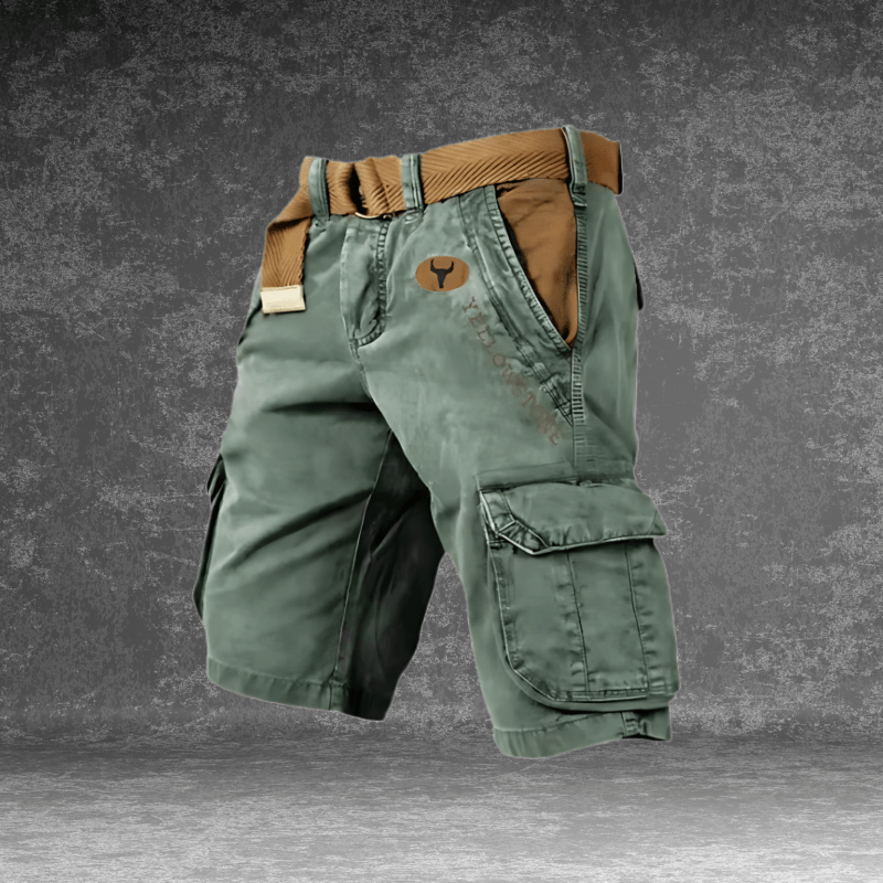 Men's Multi-Pocket Cargo Shorts for Everyday Utility – Comfortable Relaxed-Fit Casual Shorts for Work & Leisure