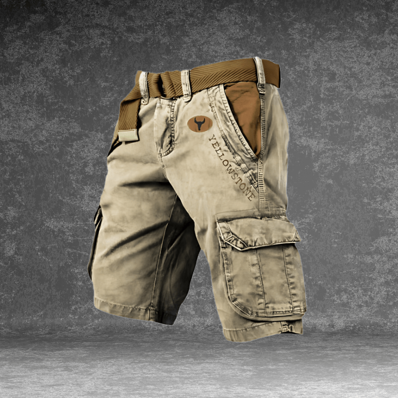Men's Multi-Pocket Cargo Shorts for Everyday Utility – Comfortable Relaxed-Fit Casual Shorts for Work & Leisure
