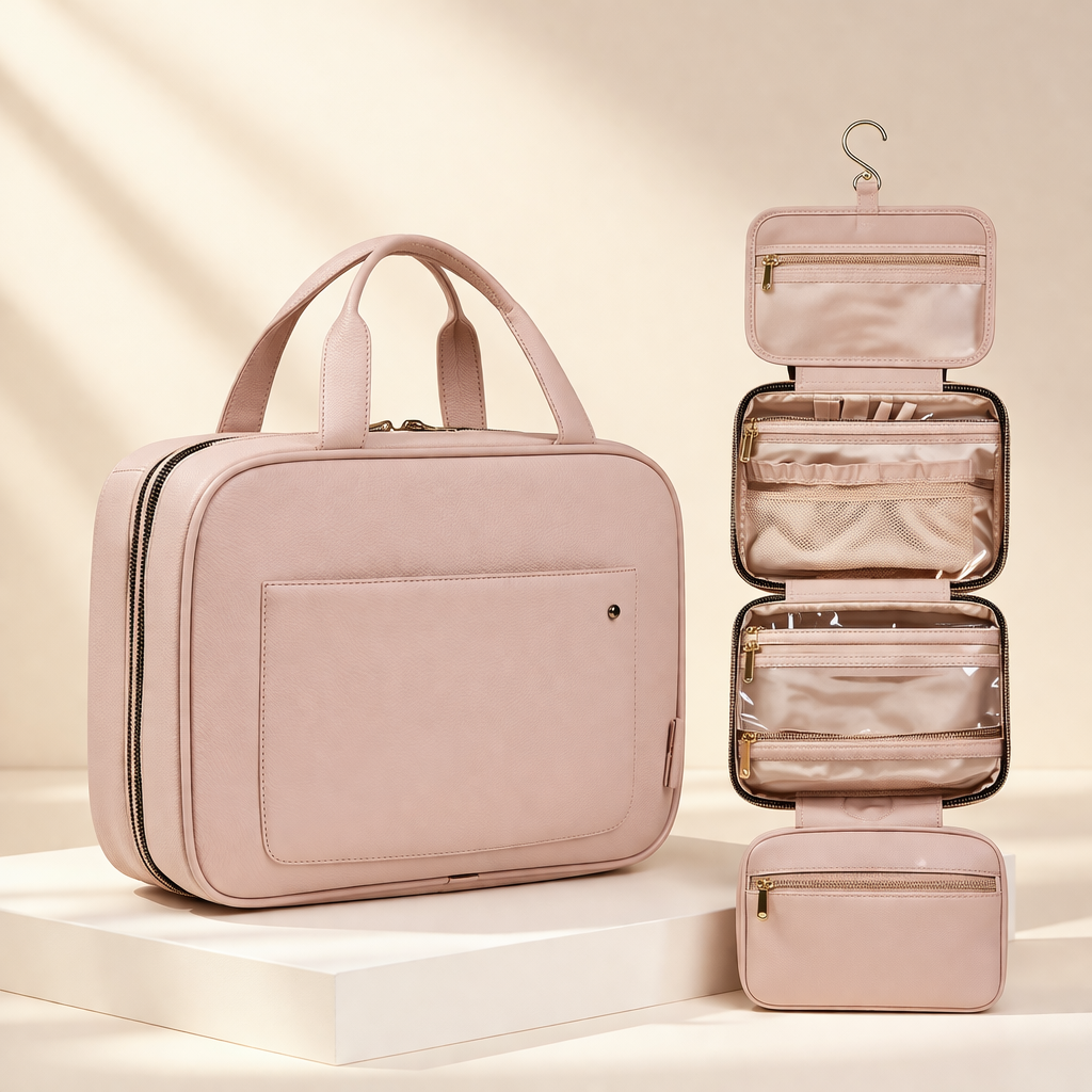 Hanging Travel Toiletry Bag | Waterproof Cosmetic Hygiene Case
