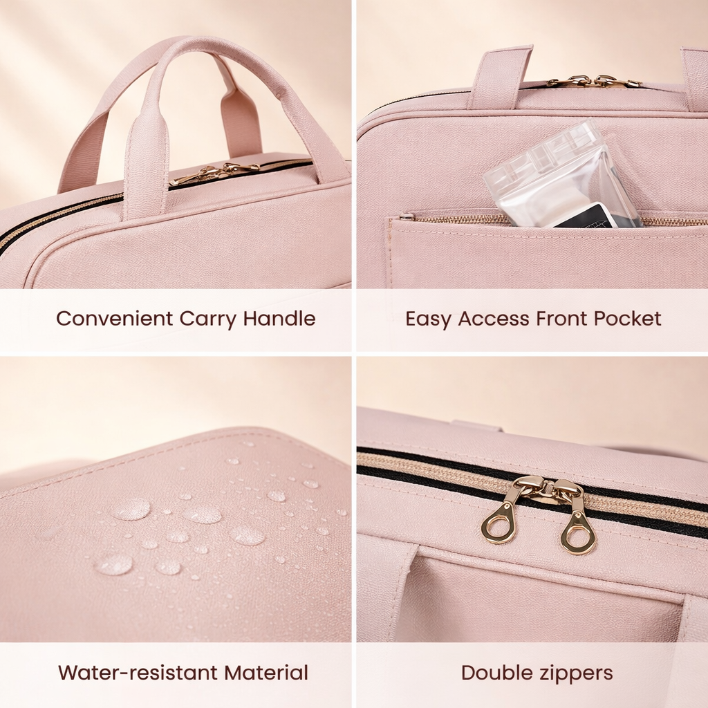Hanging Travel Toiletry Bag | Waterproof Cosmetic Hygiene Case