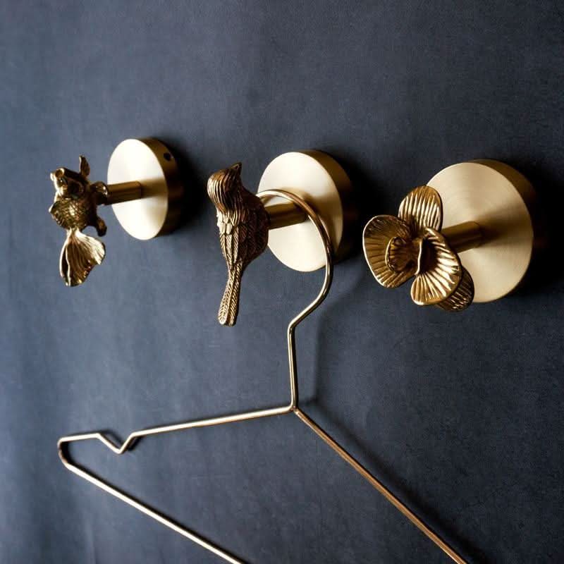 Brass Animal Head Wall Hooks | Decorative Coat & Hat Hangers