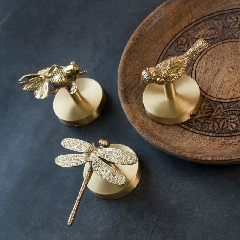Brass Animal Head Wall Hooks | Decorative Coat & Hat Hangers