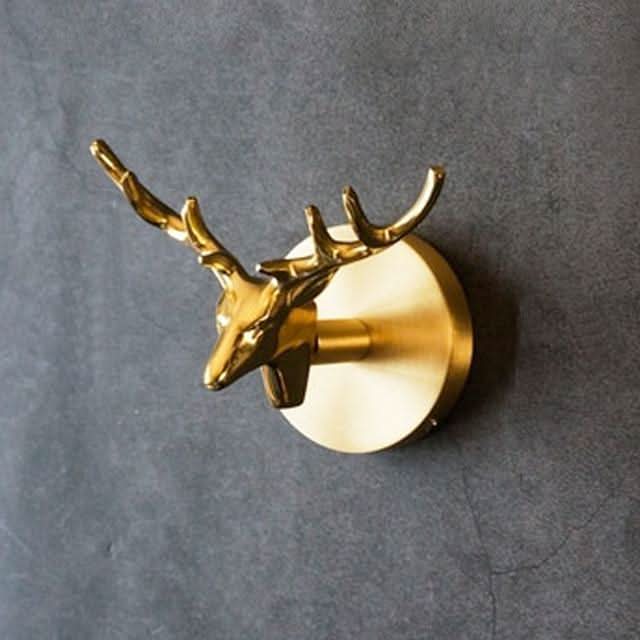 Brass Animal Head Wall Hooks | Decorative Coat & Hat Hangers