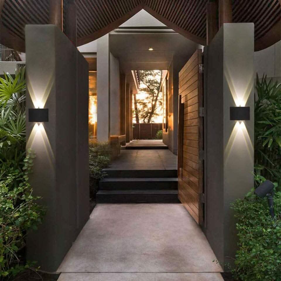 Outdoor LED Wall Light for Weatherproof Illumination - Modern Exterior Sconce for Patios, Doors and Walls