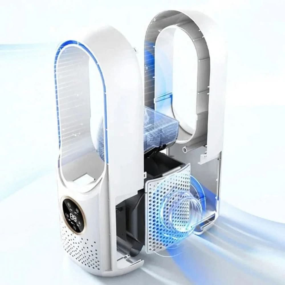 Bladeless desk fan detail