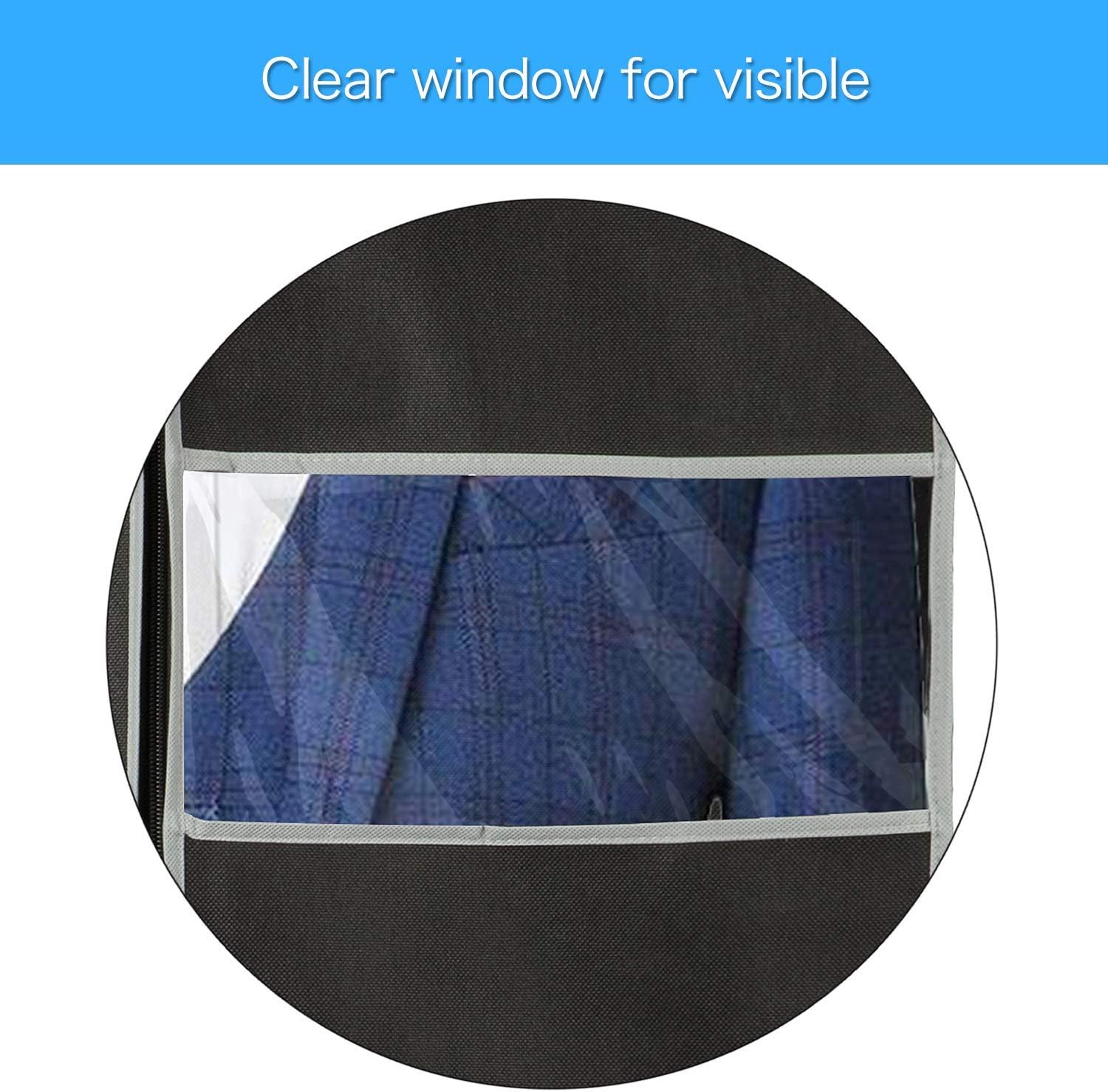 Breathable Garment Bags | Dust-Proof Suit & Dress Covers with Window (10 Pack)