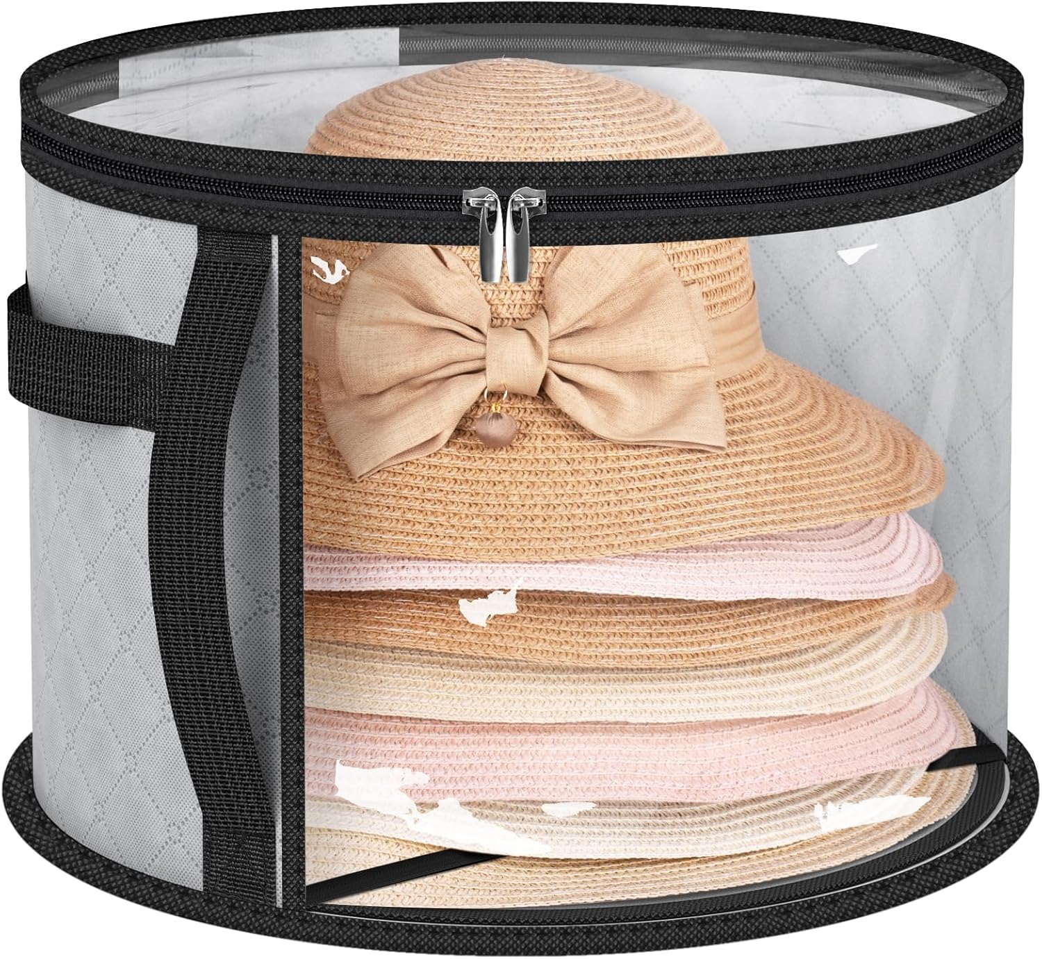 Clear Hat Box Organizer | Wide-Brim Sun Hat & Fedora Storage Case